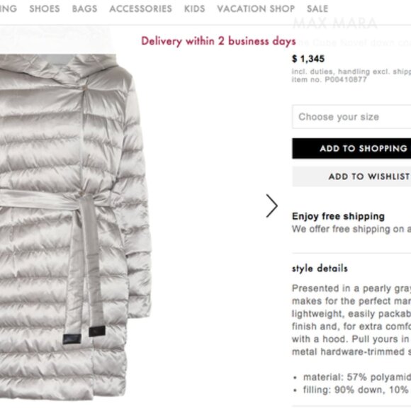 Max Mara Cube Reversible  Down jacket Novef - Picture 7 of 7